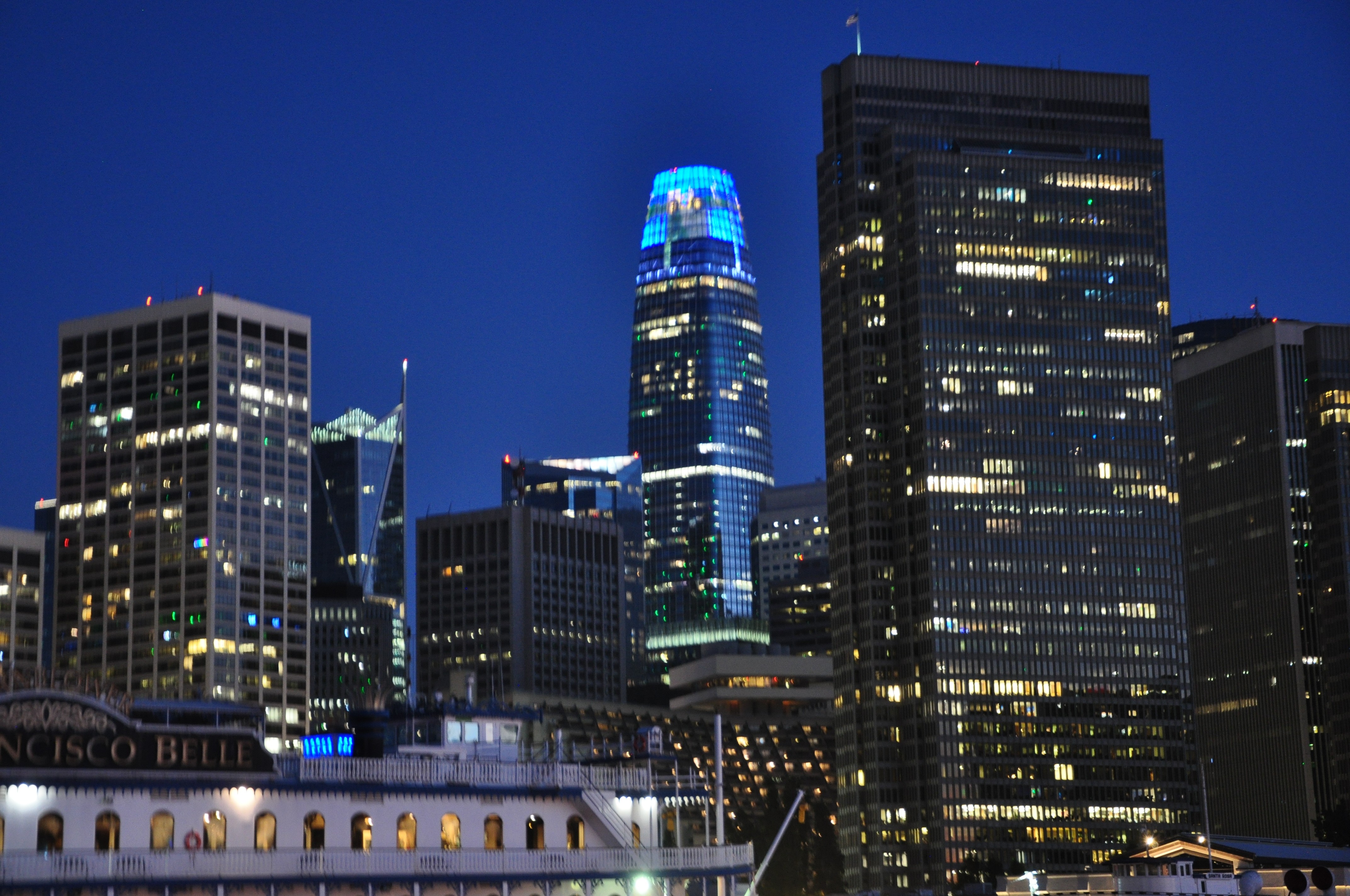 San Francisco at night.